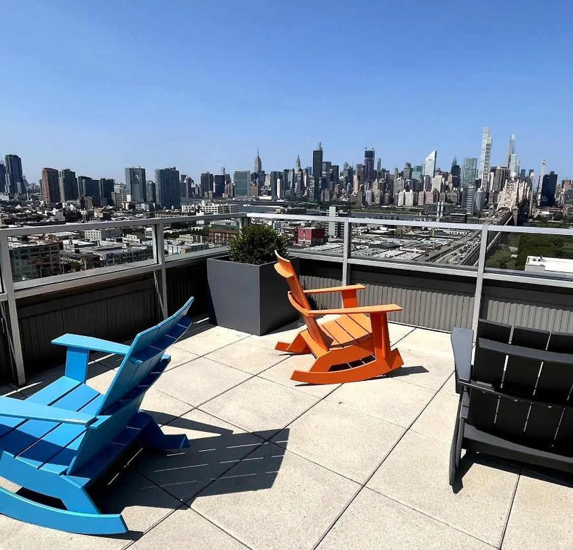 Beautiful Luxury Fantastic Manhattan Skyline View One Bedroom Apartment Nueva York
